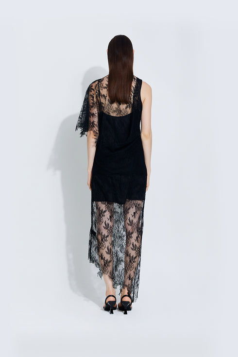 Sinara Black Lace Dress